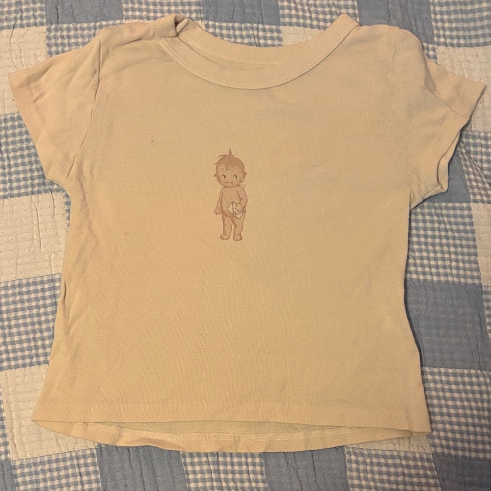 John Galt Cream Graphic T-Shirt